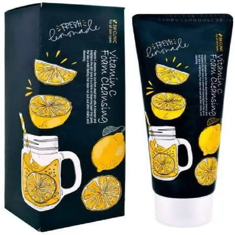 0692027_3w-clinic-vitamin-c-foam-cleansing-facewash-100ml-all-skin-type-korea (1) 3W Clinic Vitamin C Foam Cleansing Facewash 100ml | All Skin Type | Korea - Image 1