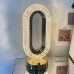 Rechargeable Crystal Table Lamp For Gift Bedroom Living Room Restaurant - Image 3