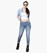Women Blue Skinny Fit Stretchable Jeans - Image 3