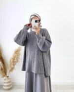 Women’s Fashionable Muslim Top and Skirt 2-Piece Set | Modest Wear - Image 3