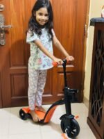 Kids Scooter With Seat / 3 Wheels Kid Kick Scooter
